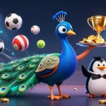 Join v788 for exciting gaming action in a stunningly detailed casino scene with vibrant characters and dynamic elements.