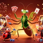 Experience thrilling gameplay at Fabet with a vibrant casino illustration showcasing engaging characters and dynamic slot elements.