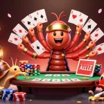 Experience high-stakes action at bj388 with a lively 3D casino scene featuring charming characters.