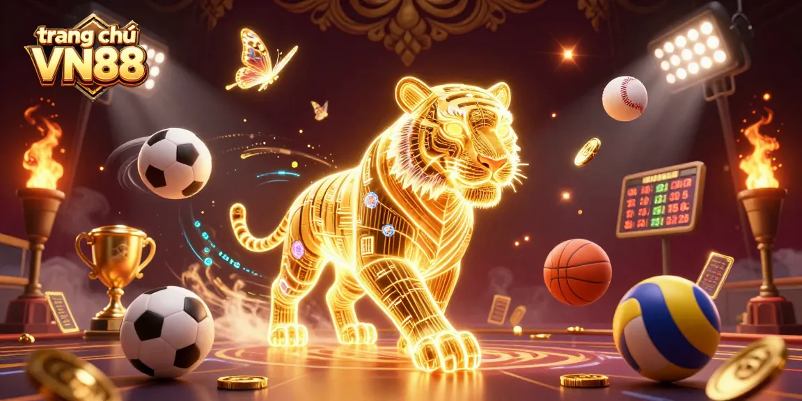 Capture the exhilarating gameplay at trang chủ VN88 with vibrant casino elements and 3D sports dynamics.