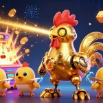 Experience the thrill of winning at LUCK8 with a vibrant 3D casino scene bursting with excitement.