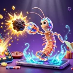 Experience exciting betting with kèo nhà cái 18, featuring a vibrant 3D scene of fortune and games.