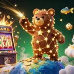 Win big with net88 as the constellation bear scoops coins amid dazzling casino visuals.