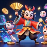 Experience the excitement of tài xỉu md5 with dynamic characters and vibrant casino elements.
