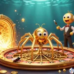 Place bets at sunwin. in an exciting 3D digital casino scene filled with treasures and vibrant colors.