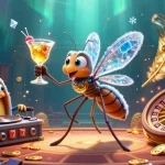Experience the excitement of LUCK8 with an animated casino scene featuring unique characters and game elements.