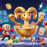 Experience the excitement of 11WIN with characters and dynamic casino elements in a vibrant 3D scene.