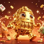 Experience thrilling moments and big wins at fun88 with a vibrant casino scene featuring a golden golem and festive elements.