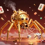 Experience excitement at 888top with steampunk themes and vibrant casino elements in a stunning illustration.