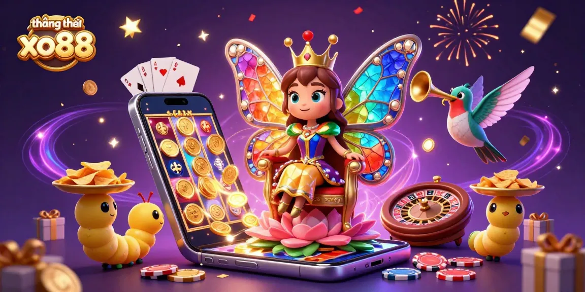 Engage with thương hiệu xo88 as a dazzling scene bursts with animated gaming excitement and celebratory energy.