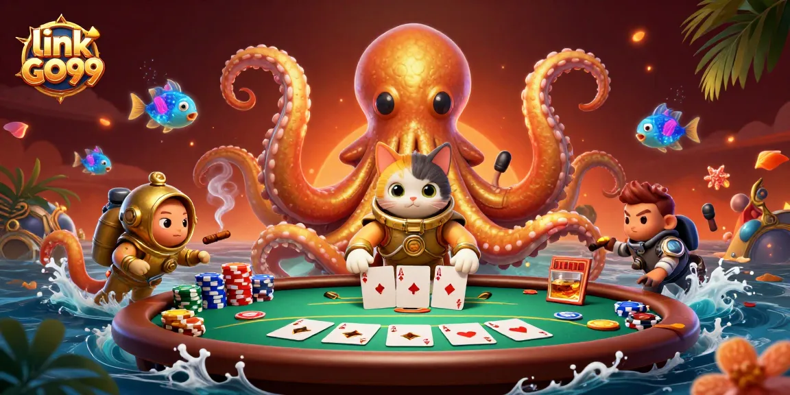 Engage with the vibrant and exciting atmosphere of link GO99, showcasing a dynamic 3D ocean scene.